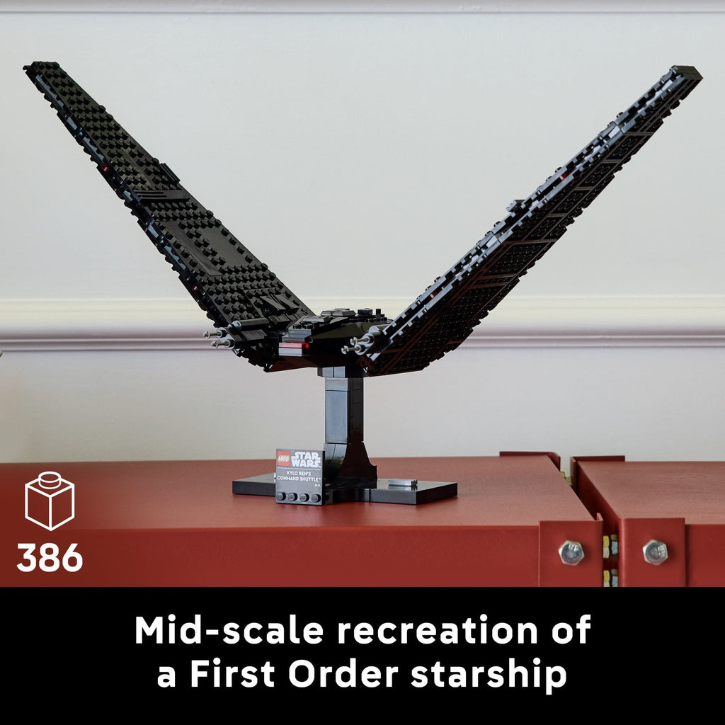 LEGO Star Wars Kylo Ren’s Command Shuttle - Model Starship Building Kit For Adults 18+ - DIY Collectible Building Set - Gift for Birthdays - 75406