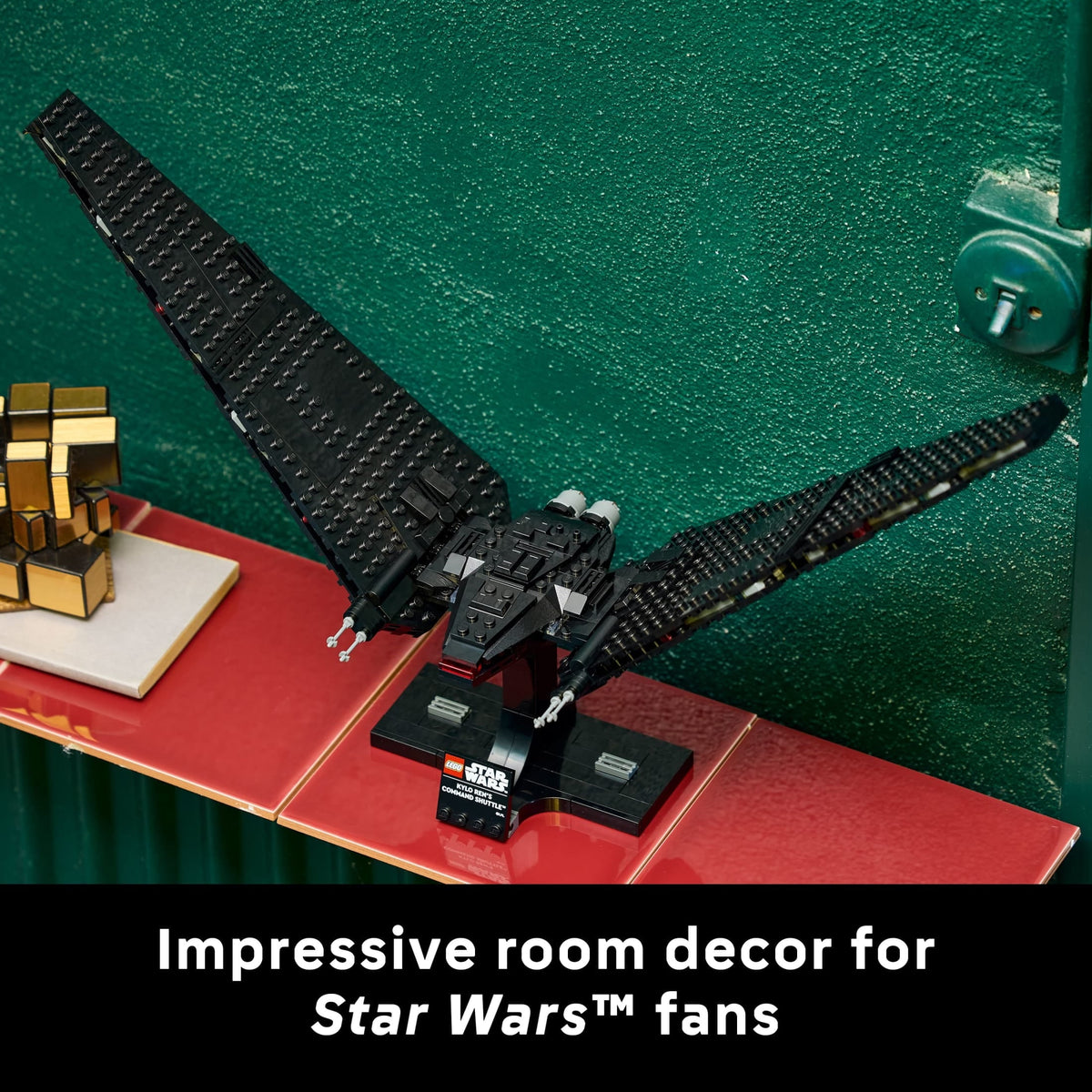 LEGO Star Wars Kylo Ren’s Command Shuttle - Model Starship Building Kit For Adults 18+ - DIY Collectible Building Set - Gift for Birthdays - 75406