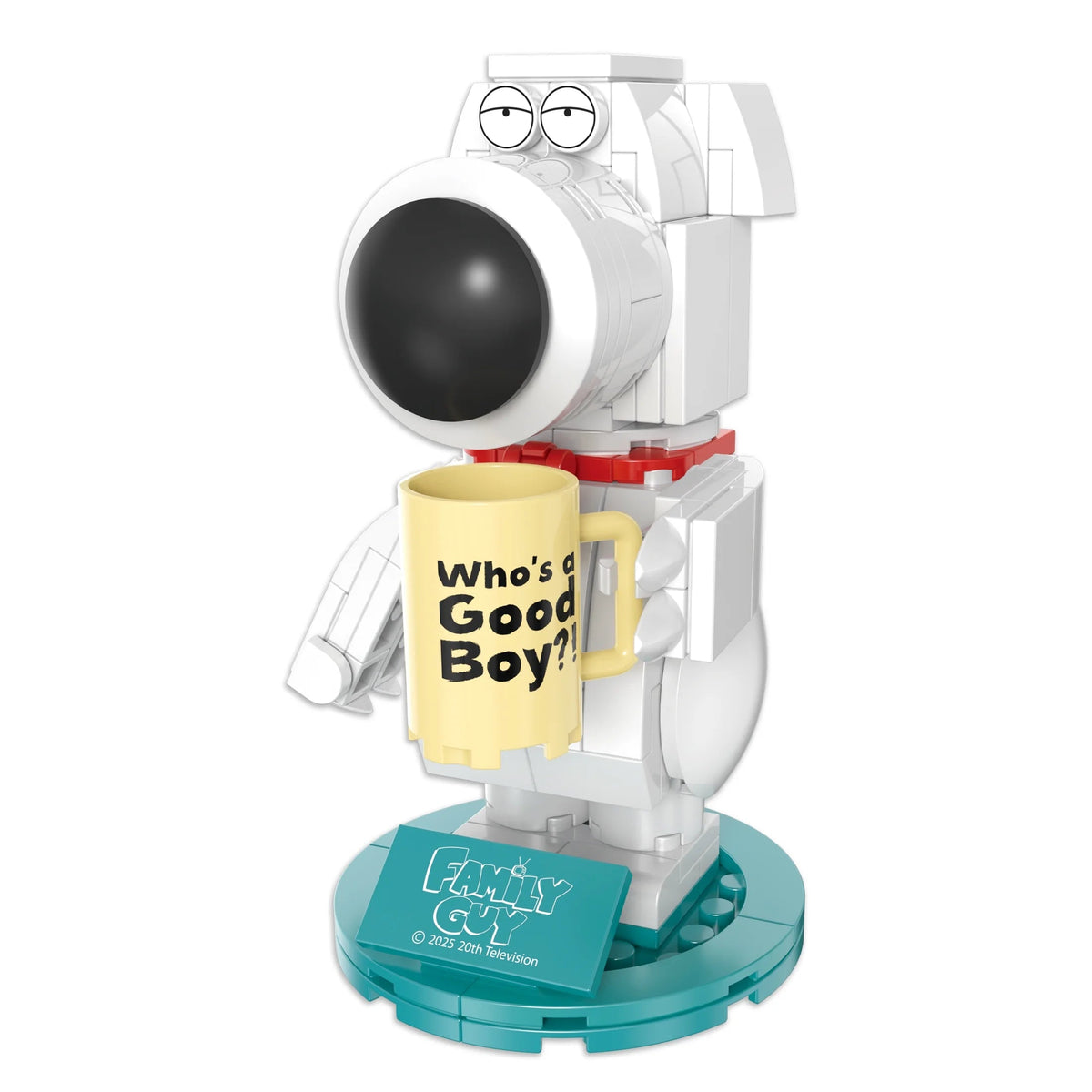 Brickcraft Family Guy Brian Griffin Building Kit (158-Piece Set), Buildable Figure with Mug & Cocktail Glass, TV Collectible Gift for Fans Ages 14+