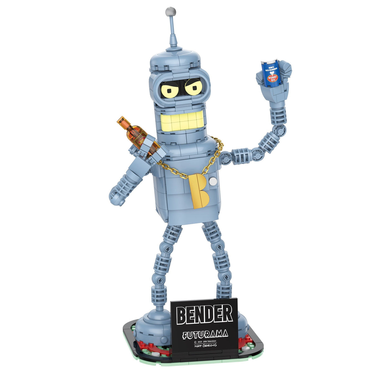 Brickcraft Futurama Bender Collectible Building Kit (396-Piece Set) Age 8+