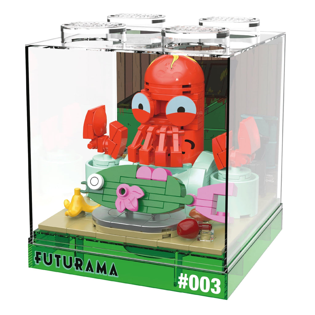 Brickcraft Futurama Dr. Zoidberg Box! Collectible Building Kit (180-Piece Set), Futurama Display Cube, TV Collectible Gift for Fans Ages 8+
